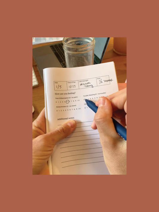 Tracking Your CBD Use (+ FREE Printable Tracking Pages)